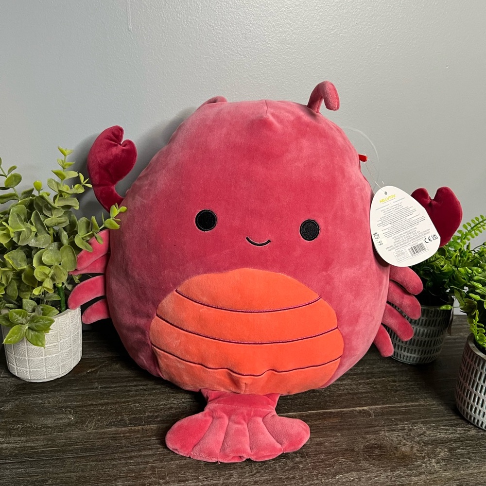 Plush Red and Orange Crab squishmallow